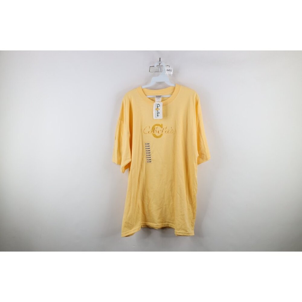 Deadstock Vintage 90s Cabelas Womens XL Spell Out Script Short Sleeve T-Shirt